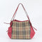 Canterbury Tote Horseferry Check Canvas and Leather Small