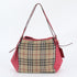Canterbury Tote Horseferry Check Canvas and Leather Small
