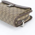 Buckle Backpack GG Coated Canvas with Leather Medium