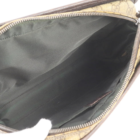 Buckle Backpack GG Coated Canvas with Leather Medium