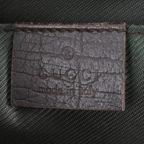 Buckle Backpack GG Coated Canvas with Leather Medium