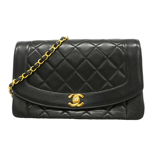 Vintage Diana Flap Bag Quilted Lambskin Medium