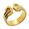 Vendome Louis Cartier Band Ring 18K Tricolor Gold