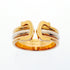 Vendome Louis Cartier Band Ring 18K Tricolor Gold
