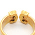 Vendome Louis Cartier Band Ring 18K Tricolor Gold