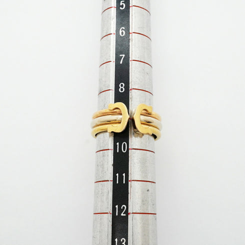 Vendome Louis Cartier Band Ring 18K Tricolor Gold