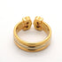 Vendome Louis Cartier Band Ring 18K Tricolor Gold