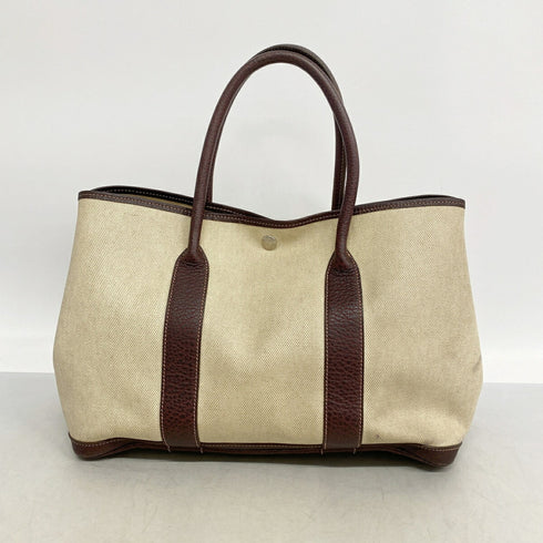 Garden Party Tote Toile and Leather 36