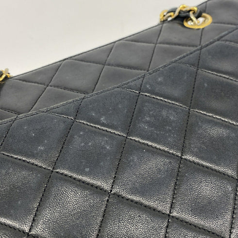 Vintage Front Pocket Shoulder Bag Quilted Lambskin Medium