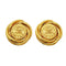 CC Logo Clip-On Earrings Metal Gold-Tone Metal