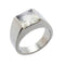 Band Ring 18K White Gold with Moonstone
