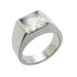 Band Ring 18K White Gold with Moonstone