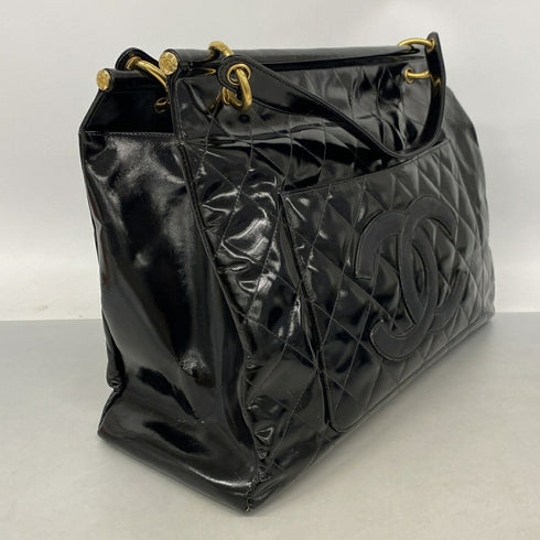 Vintage Grand Shopping Tote Quilted Patent Large