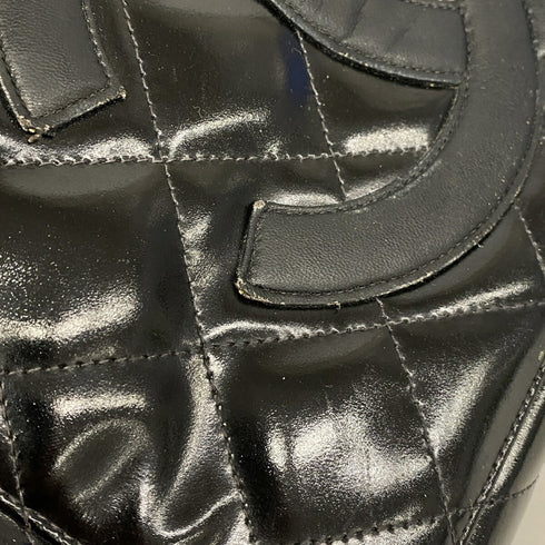 Vintage Grand Shopping Tote Quilted Patent Large