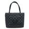 Medallion Tote Quilted Caviar