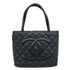 Medallion Tote Quilted Caviar
