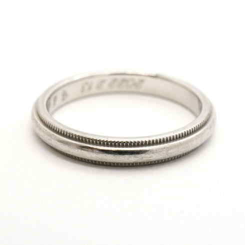 Milgrain Ring Platinum
