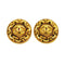 CC Logo Circle Clip-On Earrings Metal Gold-Tone Metal
