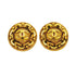 CC Logo Circle Clip-On Earrings Metal Gold-Tone Metal