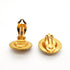 CC Logo Circle Clip-On Earrings Metal Gold-Tone Metal