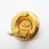 CC Logo Circle Clip-On Earrings Metal Gold-Tone Metal