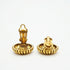 CC Logo Circle Clip-On Earrings Metal Gold-Tone Metal