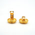CC Logo Circle Clip-On Earrings Metal Gold-Tone Metal