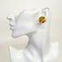 CC Logo Circle Clip-On Earrings Metal Gold-Tone Metal