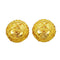 CC Logo Circle Clip-On Earrings Metal Gold-Tone Metal