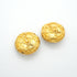 CC Logo Circle Clip-On Earrings Metal Gold-Tone Metal
