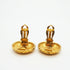 CC Logo Circle Clip-On Earrings Metal Gold-Tone Metal