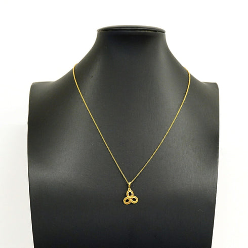 Trinity Pendant Necklace 18K Yellow Gold