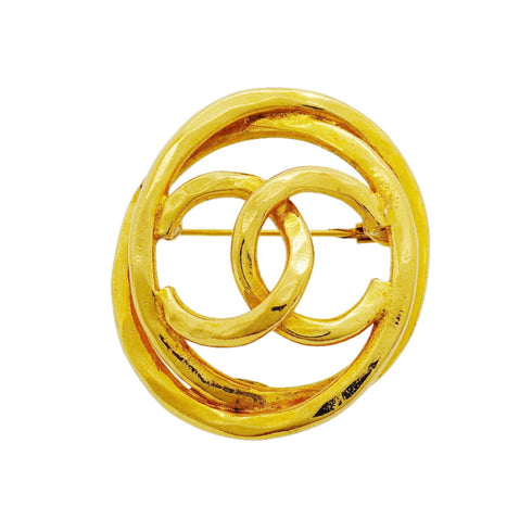 CC Logo Brooch Metal