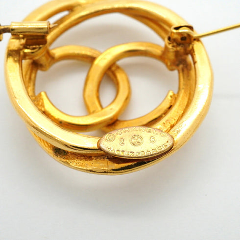 CC Logo Brooch Metal