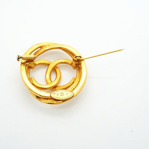 CC Logo Brooch Metal
