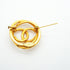 CC Logo Brooch Metal