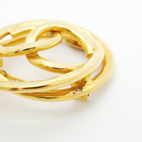 CC Logo Brooch Metal