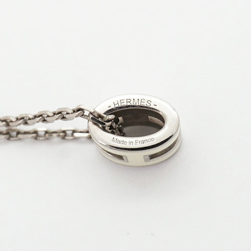 Pop H Pendant Necklace Silver-Tone Metal