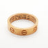 Band Ring 18K Rose Gold Mini with Diamond