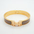 Clic Clac Bracelet Gold Plated Greige Mini