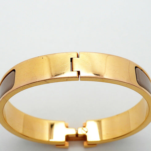 Clic Clac Bracelet Gold Plated Greige Mini