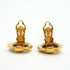 CC Logo Circle Clip-On Earrings Metal Gold-Tone Metal