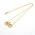Triple Heart Pendant Necklace 18K Yellow Gold