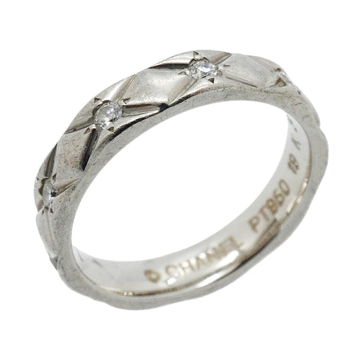 Band Ring Platinum with Diamond