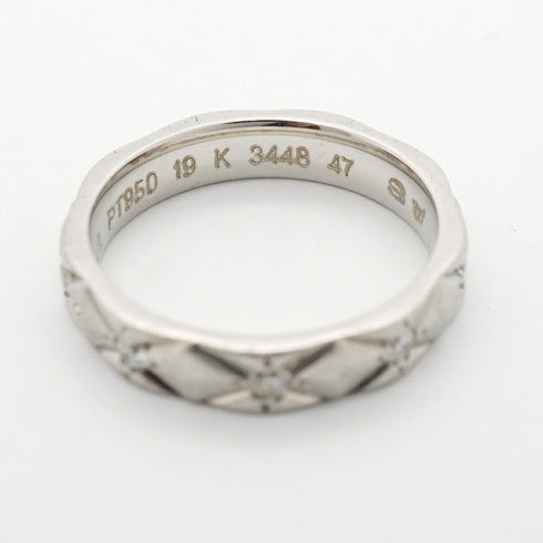 Band Ring Platinum with Diamond
