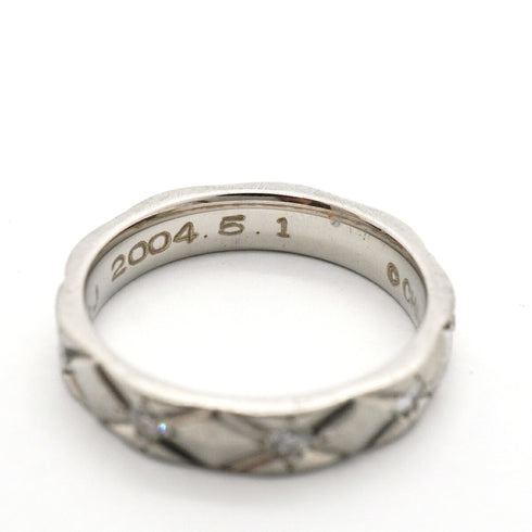 Band Ring Platinum with Diamond