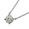 Solitaire Pendant Necklace Platinum with Diamond