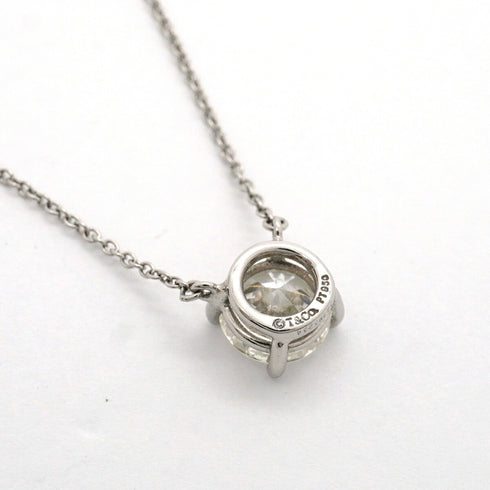 Solitaire Pendant Necklace Platinum with Diamond