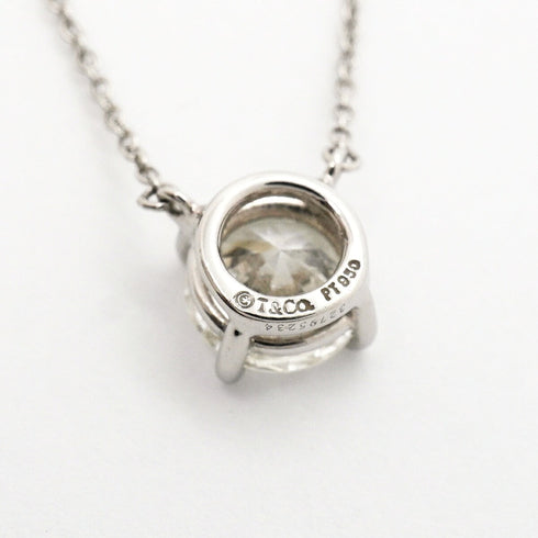 Solitaire Pendant Necklace Platinum with Diamond