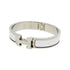Clic Clac Bangle Metal Silver White Mini Bracelet